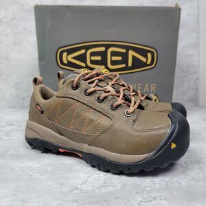 Keen Womens Work Shoes Boots Mesa ESD‎ Steel Toe Women's 5.5M Brown Safety